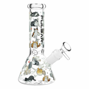 Shop Kitten Corral Beaker Glass Water Pipe - 7.75" in australian