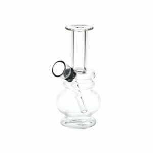 Shop Small But Stout Bubble Rings Glass Water Pipe - 4.75" / Clear in australian