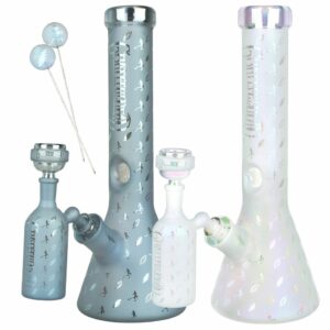 Shop Grateful Dead Bolts And Skellies Glass Beaker Water Pipe Set | 13.75" | 14mm F in australian