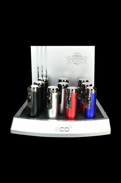 Shop Zico Quad Flame Torch Lighter Rounded - 10 Pack in australian