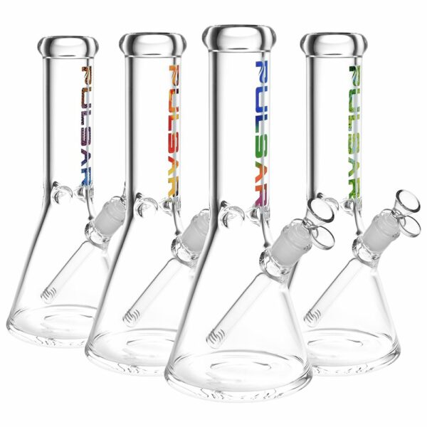 Shop Illustrious Glass Beaker Water Pipe | 14mm F | Colors Vary in australian