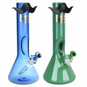 Shop Cheech & Chong Glass Moustache Ride Beaker Bong | 12" | 14mm F in australian