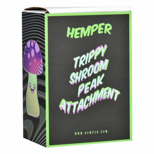 Shop Hemper Trippy Shroom Glass Attachment for Puffco Peak & Peak Pro - 5.75 in australian