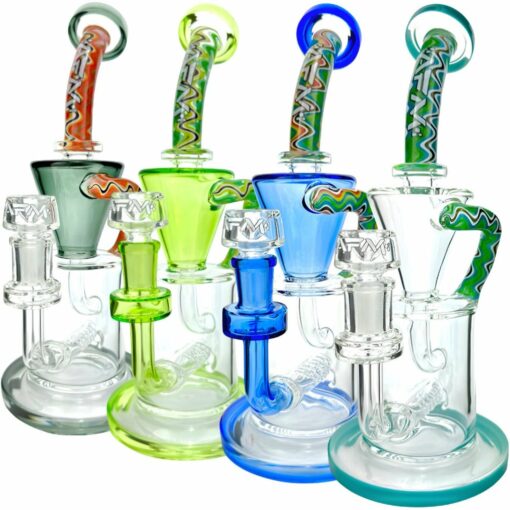 Shop AFM Glass TX617 Recycler Bong - 11in in australian