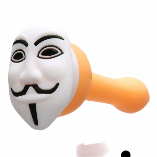 Shop Anonymous Themed Silicone Hand Pipes in australian