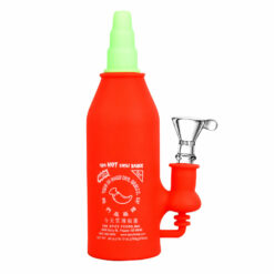 Shop Asian Hot Sauce Silicone Water Pipe - 6.5" | 14mm F in australian