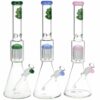 Shop Jellyfish Double Chamber Glass Beaker Water Pipe - 17" / 14mm F / Colors Vary in australian