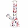 Shop Patriotic Leaf Beaker Glass Water Pipe - 10.25