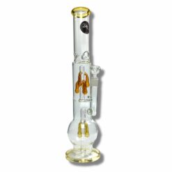 Shop Billy Mate Dual Chamber Tear Drop Perc Bong 46cm Amber in australian