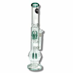 Shop Billy Mate Dual Chamber Tear Drop Perc Bong 46cm Green in australian