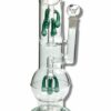 Shop Billy Mate Dual Chamber Tear Drop Perc Bong 46cm Green in australian