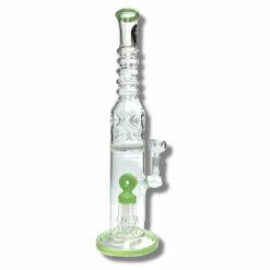 Shop Billy Mate Dual Jelly and Honeycomb Disc Perc Bong 43cm Green in australian