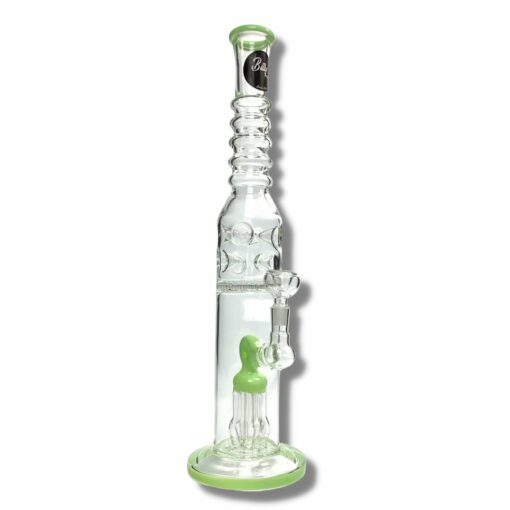 Shop Billy Mate Dual Jelly and Honeycomb Disc Perc Bong 43cm Green in australian
