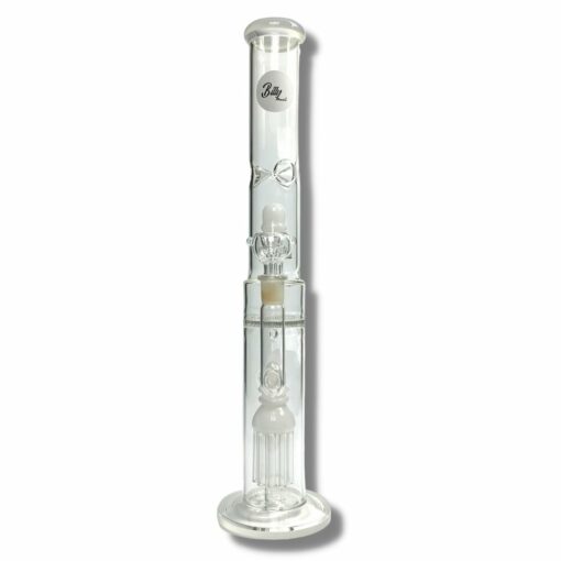 Shop Billy Mate Triple Perc Straight Shooter Bong 45cm in australian
