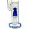 Shop Billy Mate Triple Perc Straight Shooter Bong 45cm Blue in australian