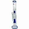 Shop Billy Mate Triple Perc Straight Shooter Bong 45cm Blue in australian