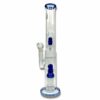Shop Billy Mate Triple Perc Straight Shooter Bong 45cm Blue in australian