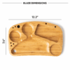 Shop BLAZE Wooden Rolling Tray in australian