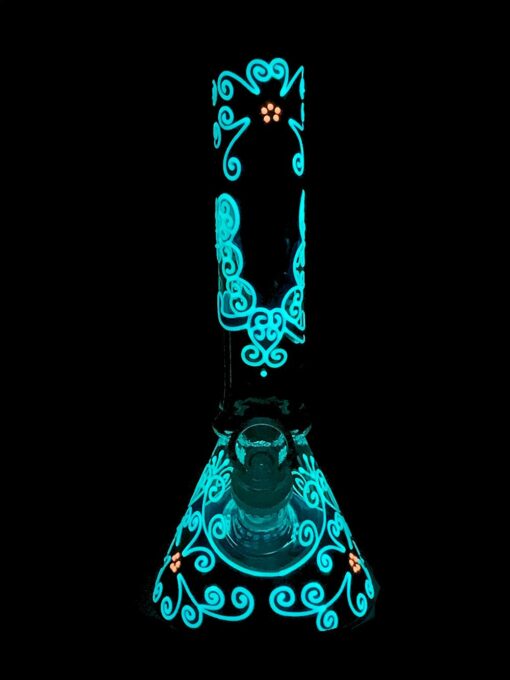 Shop Glow in the Dark Flower Bong in australian
