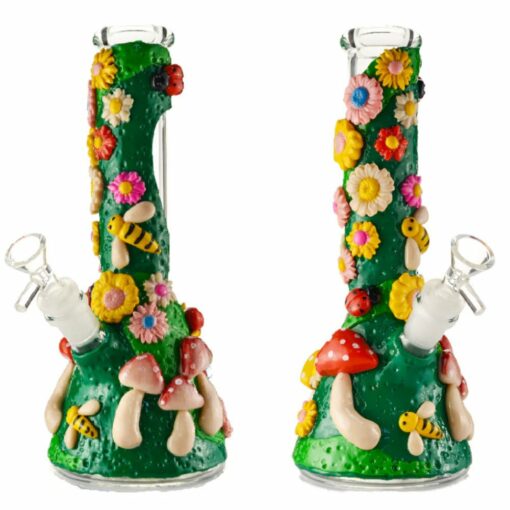Shop Flower Hand Painted Bong in australian