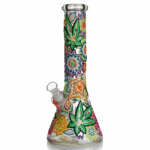 Shop Glow in the Dark Leaf Bong in australian