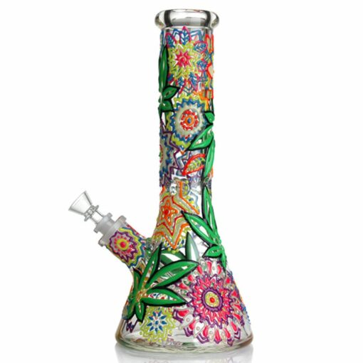 Shop Glow in the Dark Leaf Bong in australian
