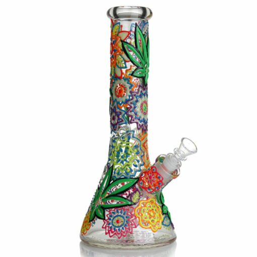 Shop Glow in the Dark Leaf Bong in australian
