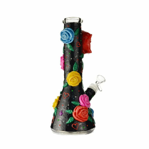 Shop Glow in the Dark Rose Bong in australian