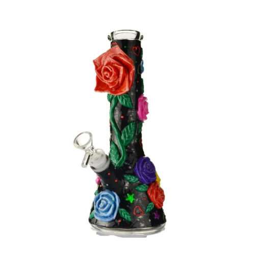 Shop Glow in the Dark Rose Bong in australian
