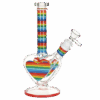 Shop Rainbow Striped Heart Bong in australian