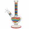 Shop Rainbow Striped Heart Bong in australian