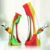 Shop PILOT DIARY 8.6" Silicone-Glass Horn Bong w/ Colorful Sleeve & Glass Bowl in australian