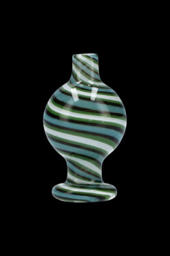 Shop Glass Bubble Carb Cap with Spiral Pattern in australian