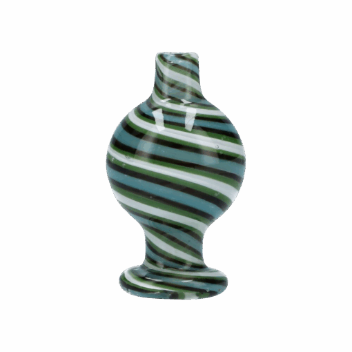 Shop Glass Bubble Carb Cap with Spiral Pattern in australian