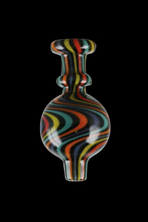 Shop Multi-Color Spiral Ball Carb Cap for Dabbers in australian
