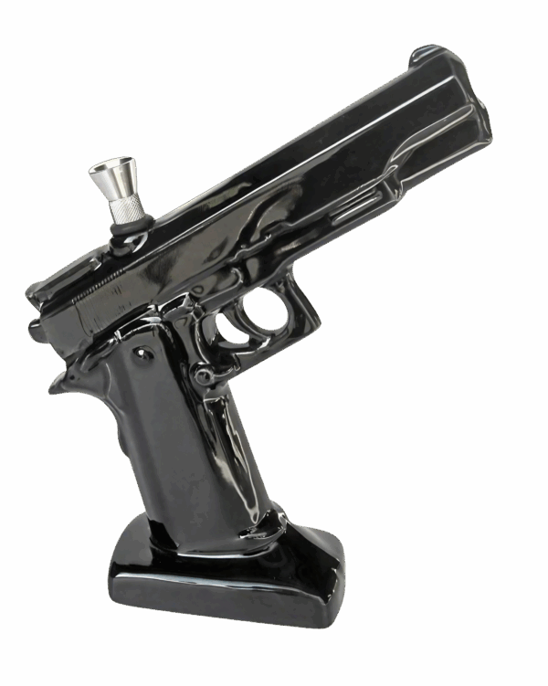 Shop Ceramic .45 Pistol Shaped Water Pipe in australian