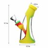 Shop PILOT DIARY Silicone Glass Mini Horn Bong w/ Ice Catcher - 14mm Female Joint in australian