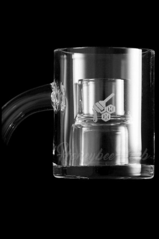 Shop Honeybee Herb Top Hat Core Reactor Quartz Banger - Yellow Line in australian