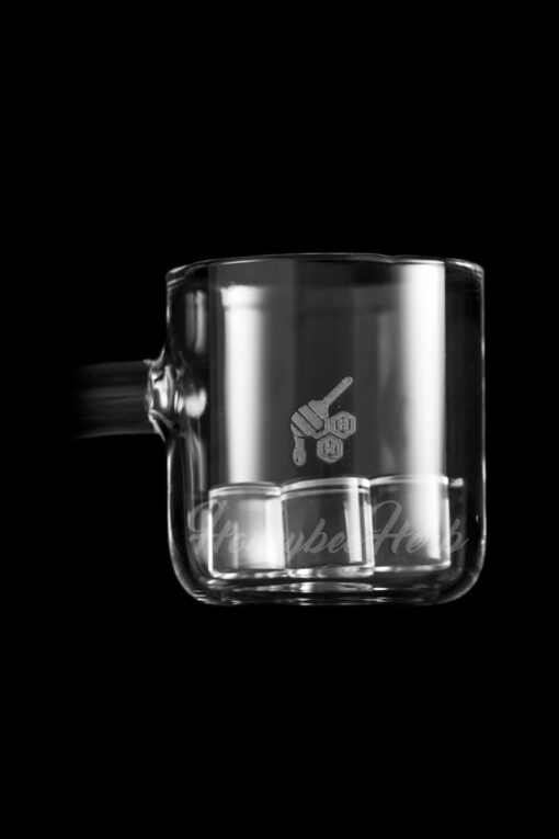 Shop Honeybee Herb Quad Core Reactor Quartz Banger - Yellow Line in australian