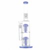 Shop Colored Double Tree Bong - 16in in australian