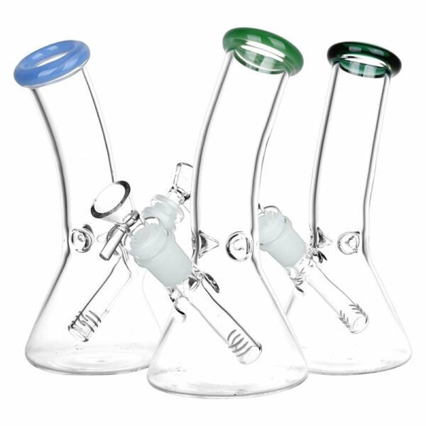 Shop Classic Bent Neck Beaker Glass Water Pipe | 14mm F | Colors Vary in australian