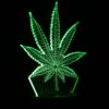 Shop 3D Cannabis Leaf Lamp in australian