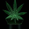 Shop 3D Cannabis Leaf Lamp in australian