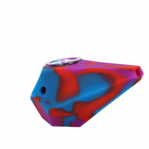 Shop Silicone Diamond Hand Pipe with Glass Bowl in australian