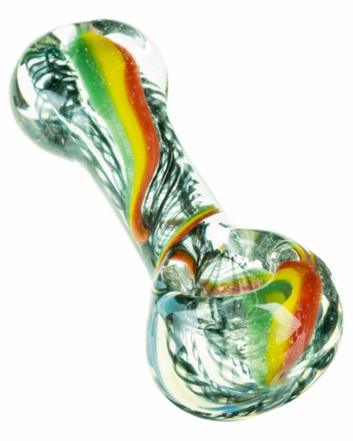 Shop Flat Mouth Rasta Swirl Spoon Pipe in australian