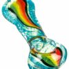 Shop Flat Mouth Rasta Swirl Spoon Pipe in australian