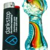 Shop Flat Mouth Rasta Swirl Spoon Pipe in australian