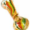 Shop Flat Mouth Rasta Swirl Spoon Pipe in australian