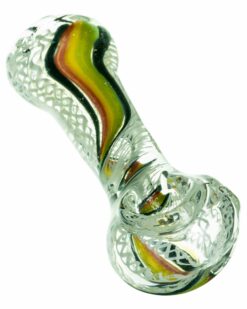 Shop Flat Mouth Rasta Swirl Spoon Pipe in australian