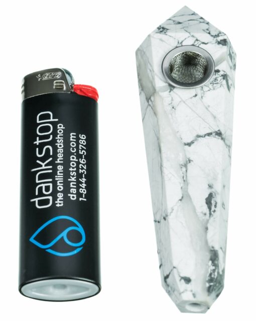 Shop Howlite Stone Pipe in australian